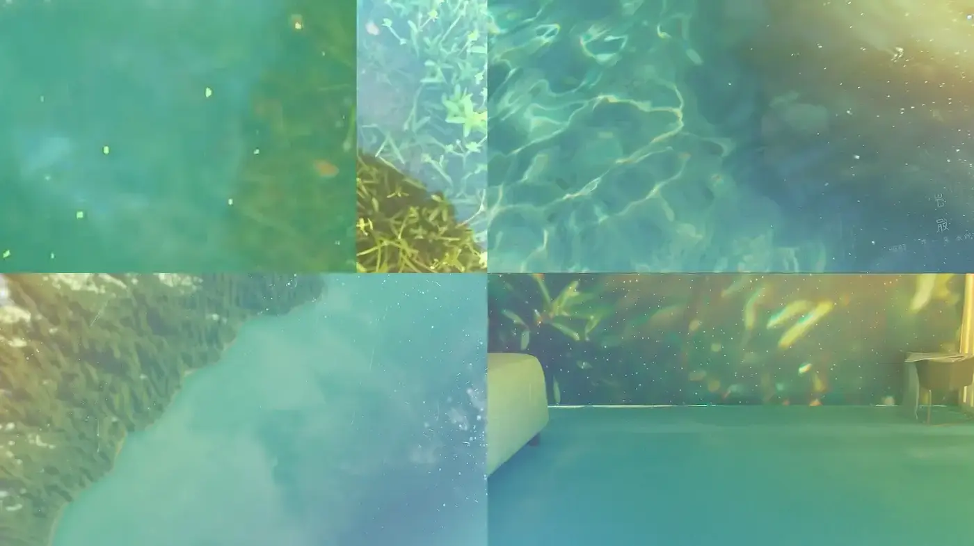 Tranquil Ethereal Underwater Aesthetics with Subtle Reflections - Midjourney sref style
