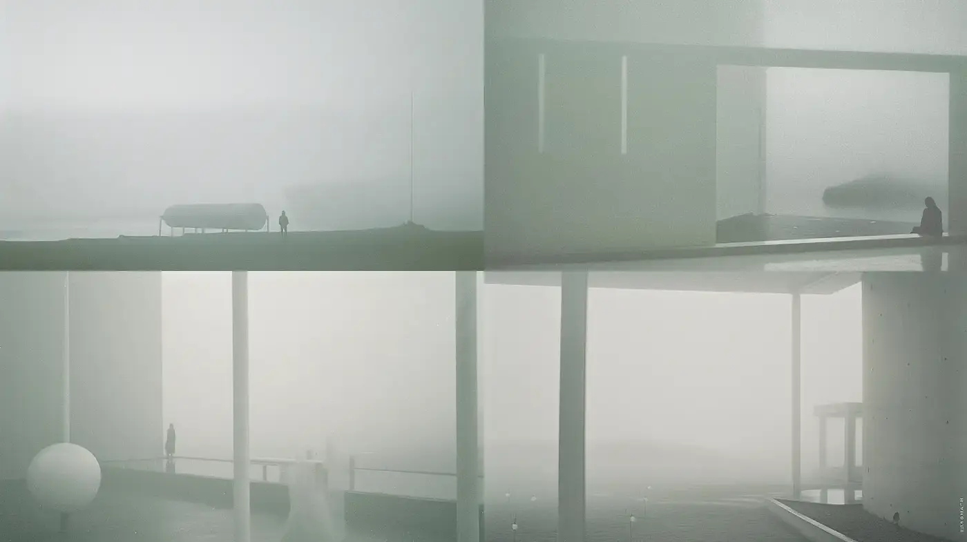 Ethereal Minimalism with a Haunting Atmosphere - Midjourney sref style