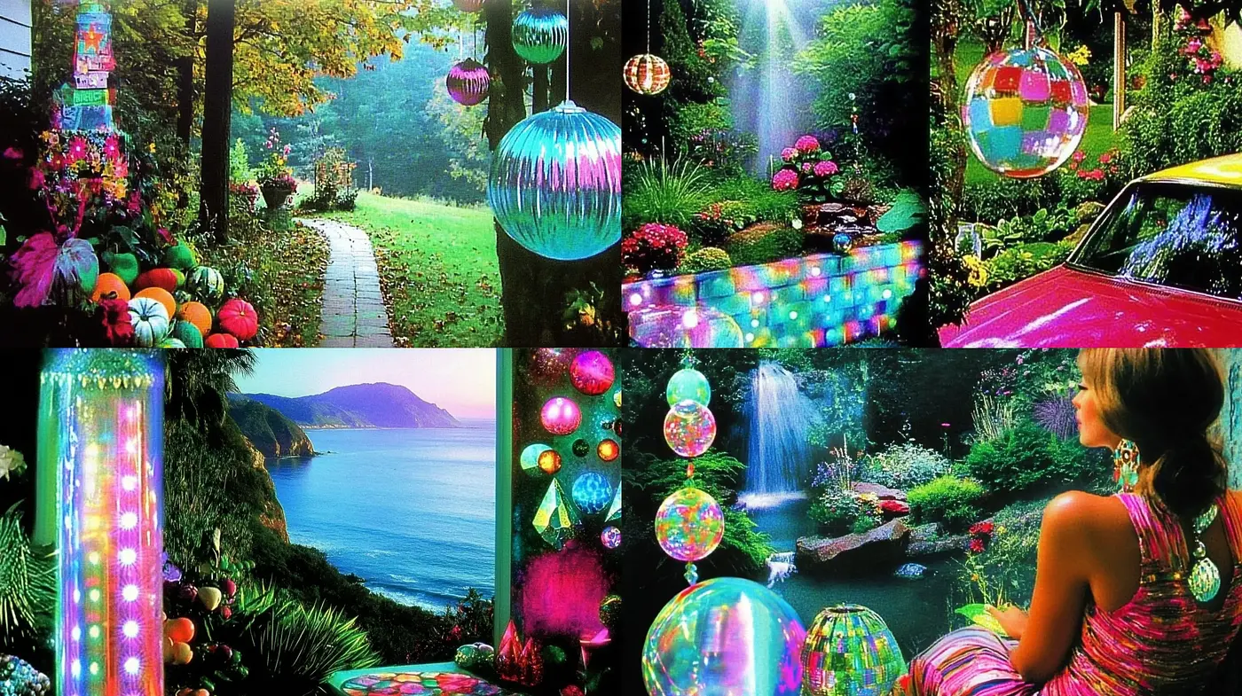 Luminous Enchantment: A Fantastical Integration of Vibrant Colors and Dreamlike Textures - Midjourney sref style