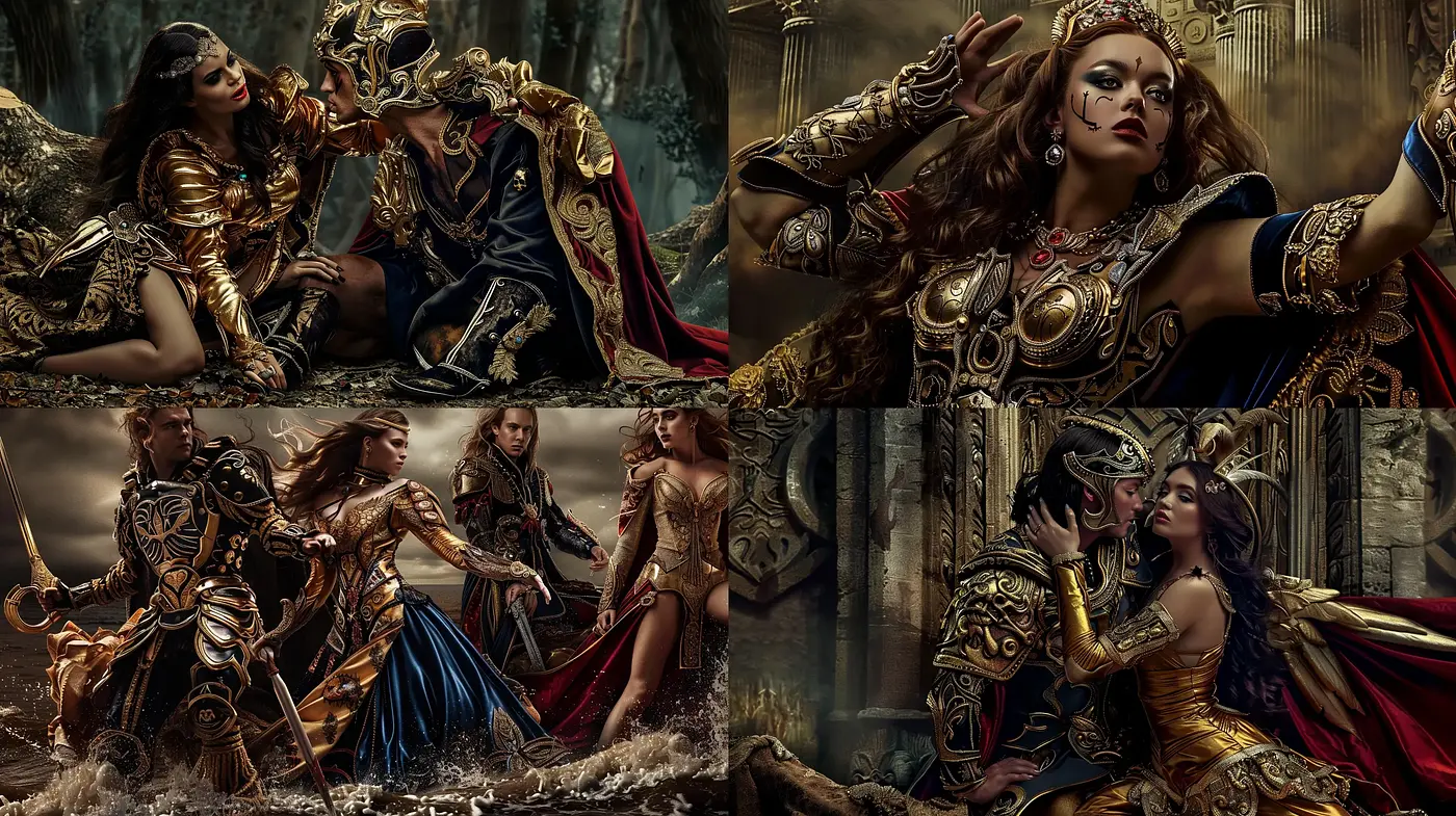 Regal Splendor in Baroque-Inspired Opulence - Midjourney sref style