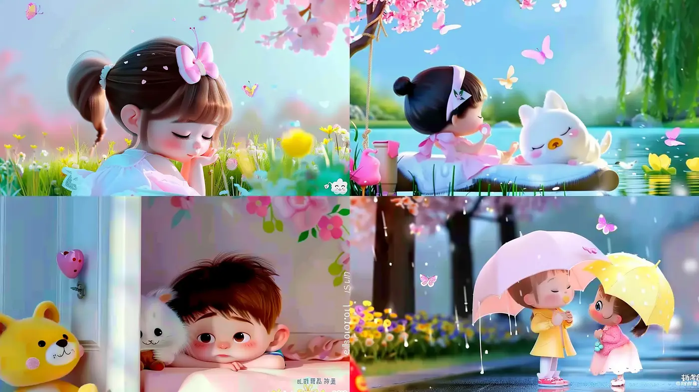 Whimsical Serenity in Pastel - A Harmonious Blend of Anime Influences and Dreamy Landscapes - Midjourney sref style