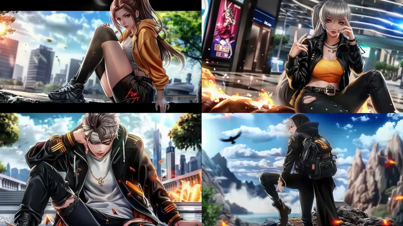 Dynamic and modern urban fantasy with cinematic influence - Midjourney sref style