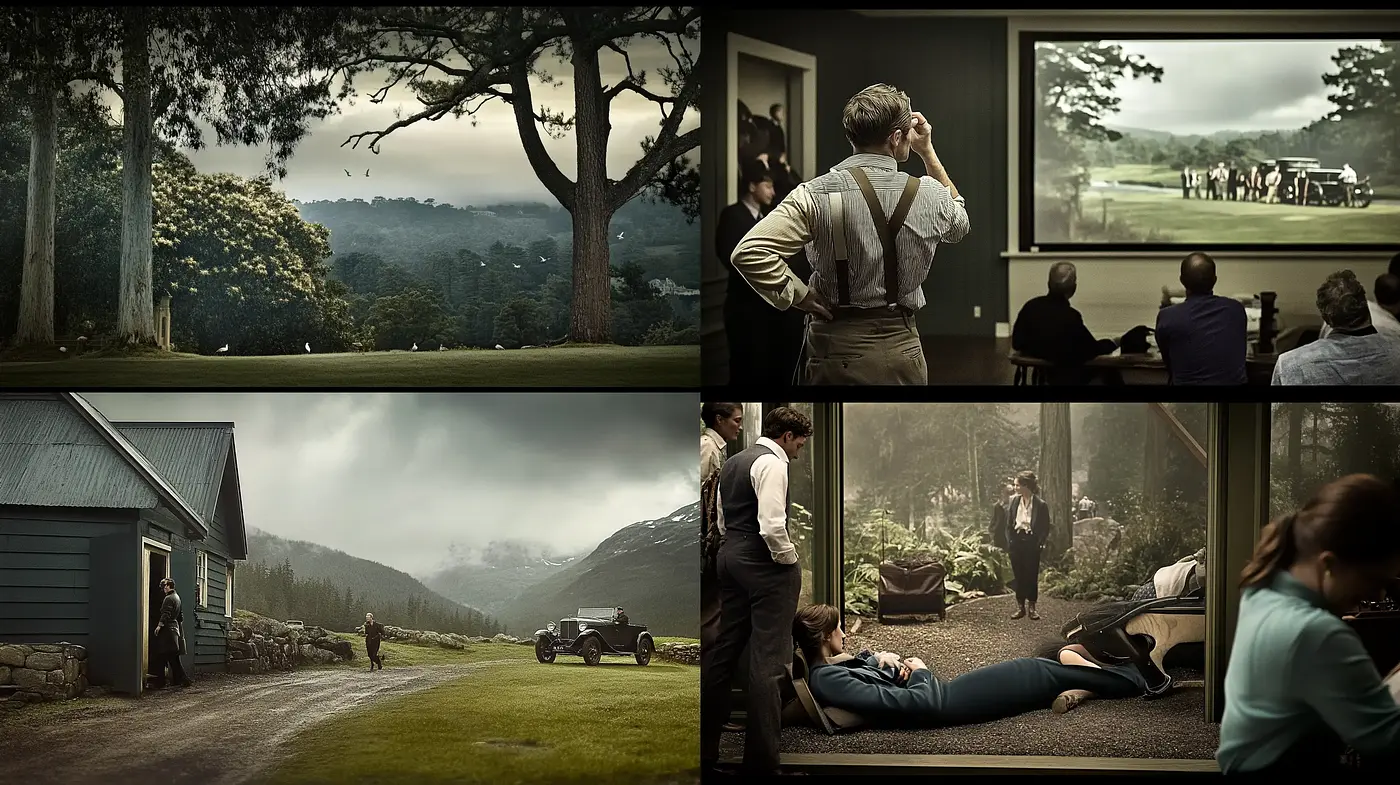 Dusky Hues and Timeless Elegance: A Cinematic Tapestry - Midjourney sref style