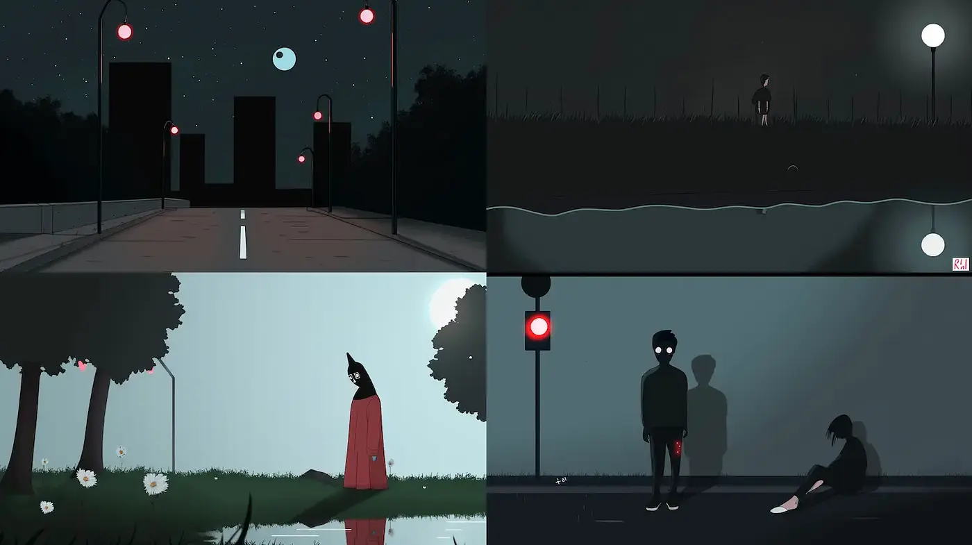 Contemporary Cinematic Minimalism with Surreal Undertones - Midjourney sref style
