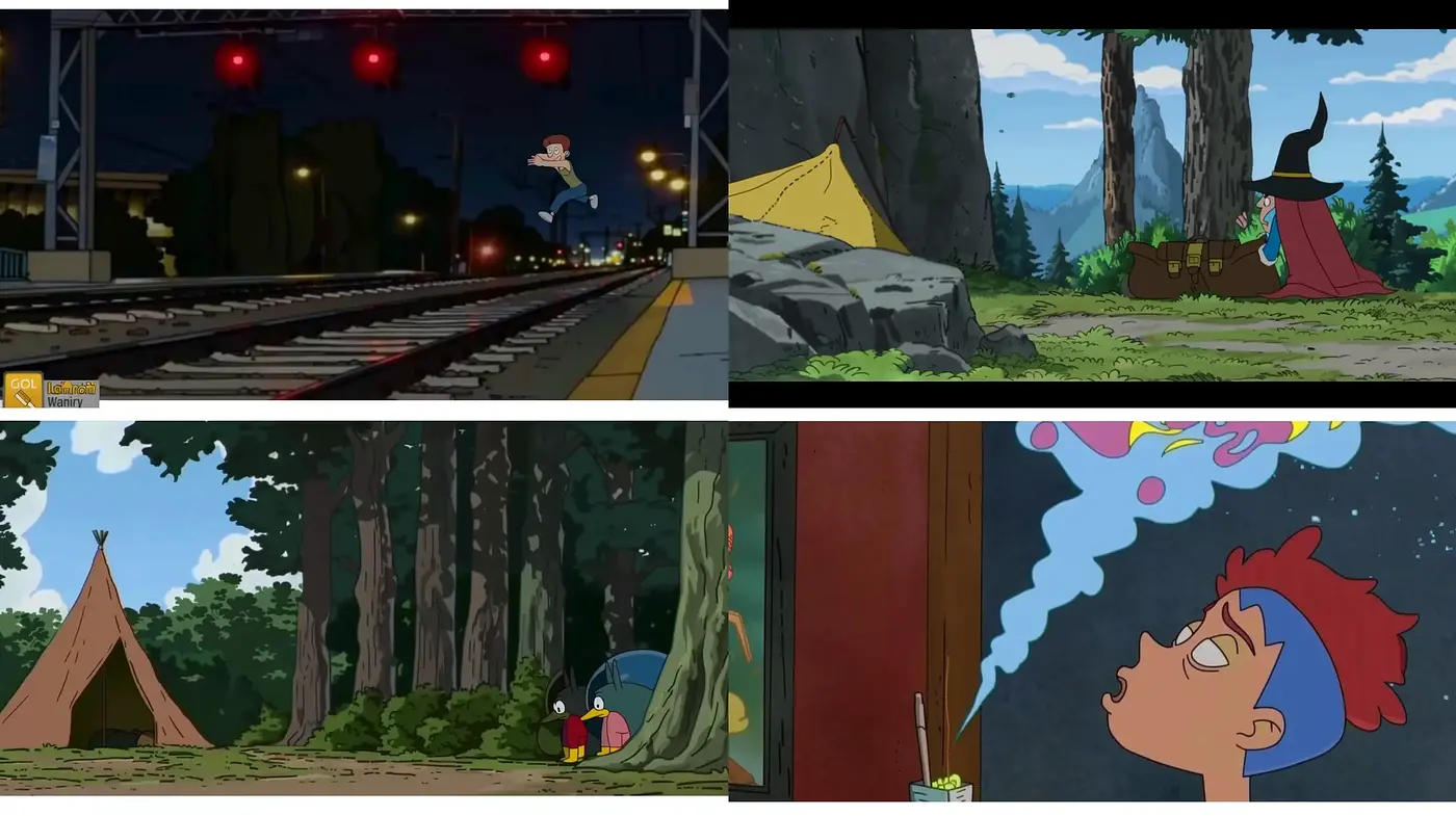Harmonious Anime-Inspired Natural Vignettes - Midjourney sref style