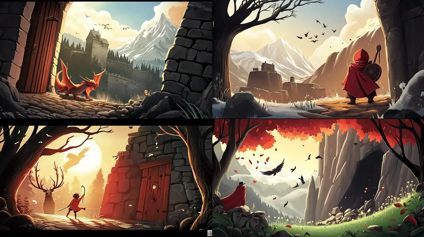 Enchanted Realms: A Consistent Exploration of Stylized Fantasy Worlds - Midjourney sref style