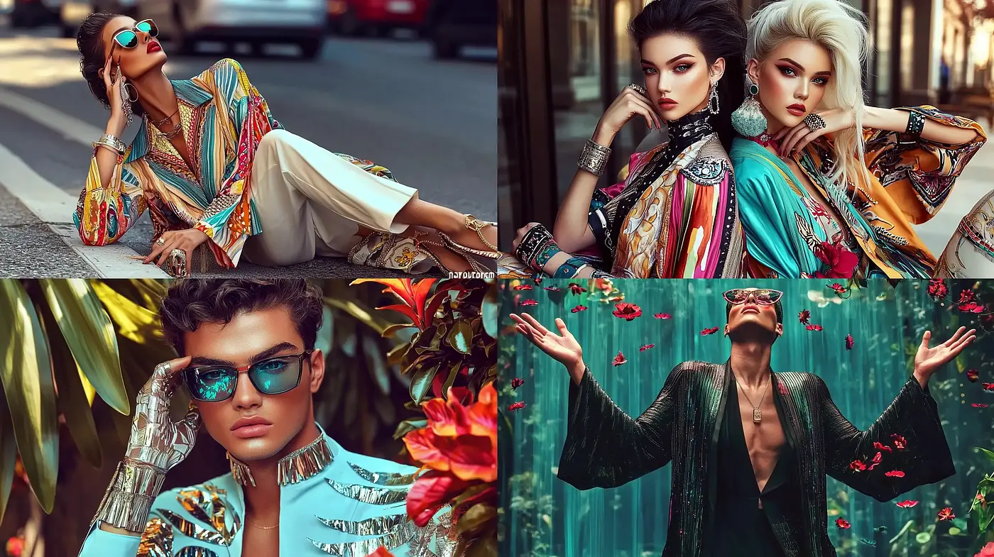 Opulent Glamour with a Retro Cinematic Flair - Midjourney sref style