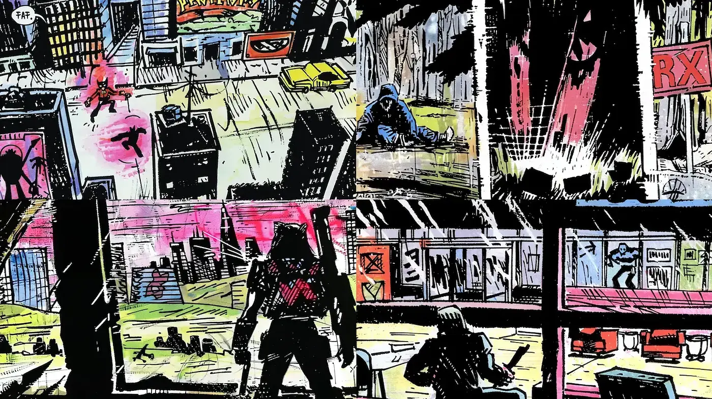 Dynamic Expressionism in Graphic Novel Illustration - Midjourney sref style