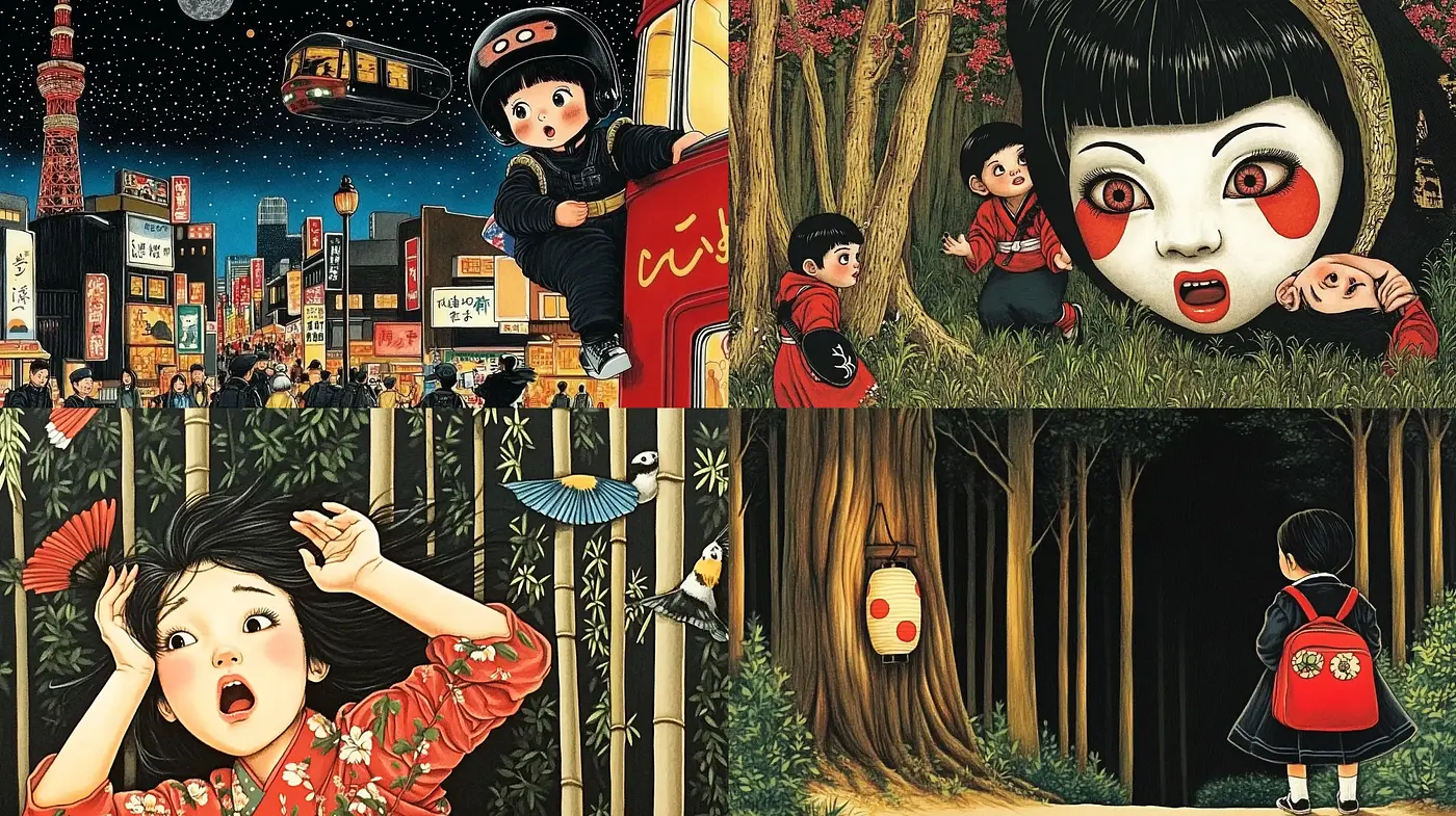 Enchanted Whimsy in Colorful Storybook Expressionism - Midjourney sref style