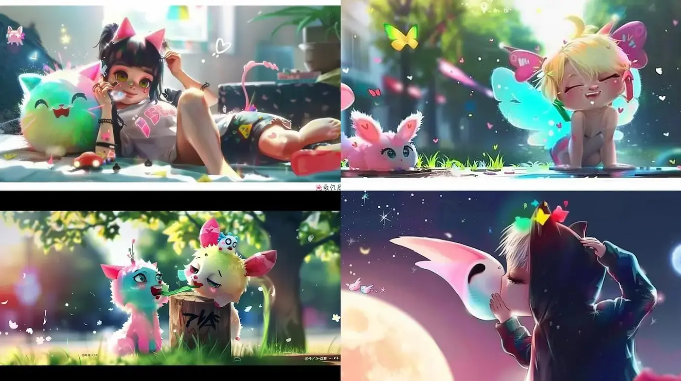 Whimsical and Playful Fantasy Aesthetic - Midjourney sref style