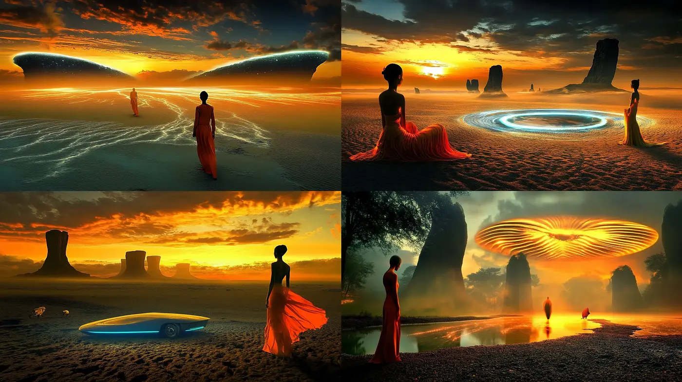 Ethereal Twilight: A Visionscape of Surreal Serenity - Midjourney sref style