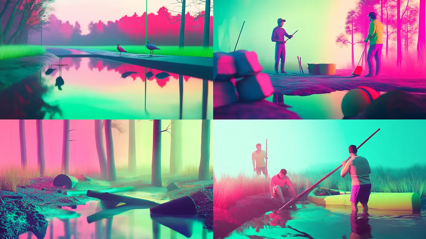 Ethereal Twilight Hues and Surreal Reflections - Midjourney sref style