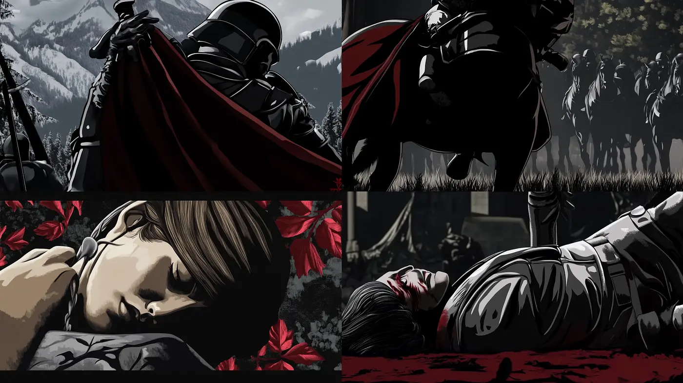Stylized Dramatic Contrast with Graphic Novel Flair - Midjourney sref style