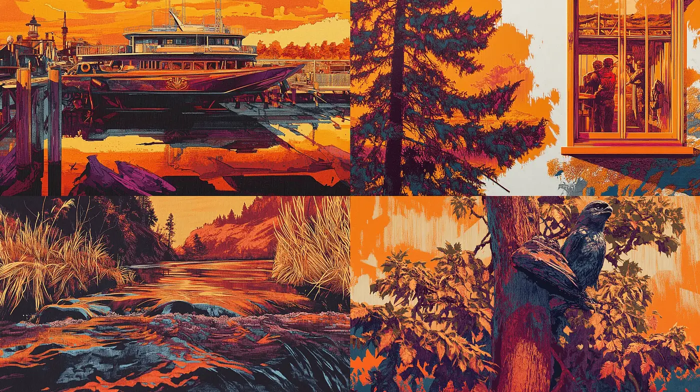 Warm Tonal Harmony in Nature - Midjourney sref style