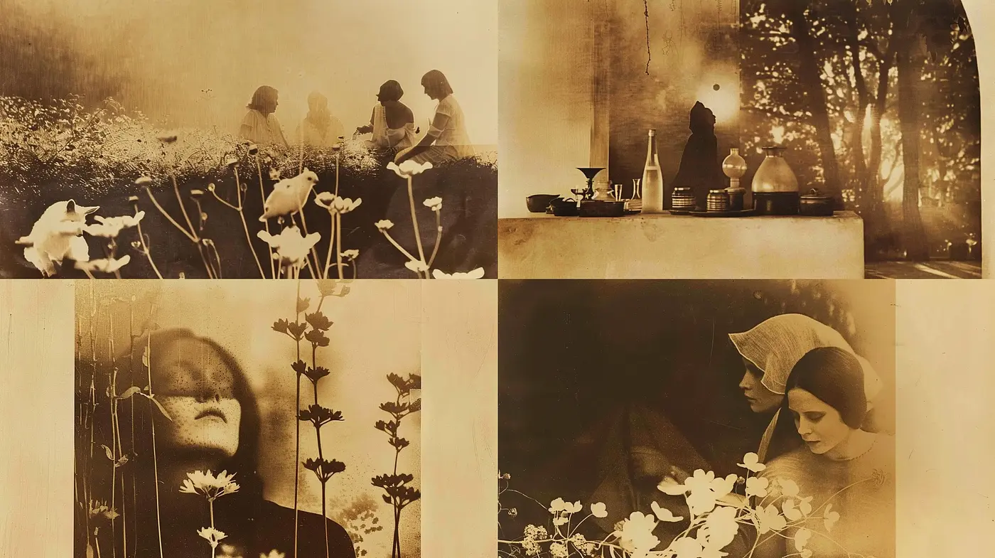 Time-Worn Sepia Dreamscape: A Homage to Photographic Pioneers - Midjourney sref style