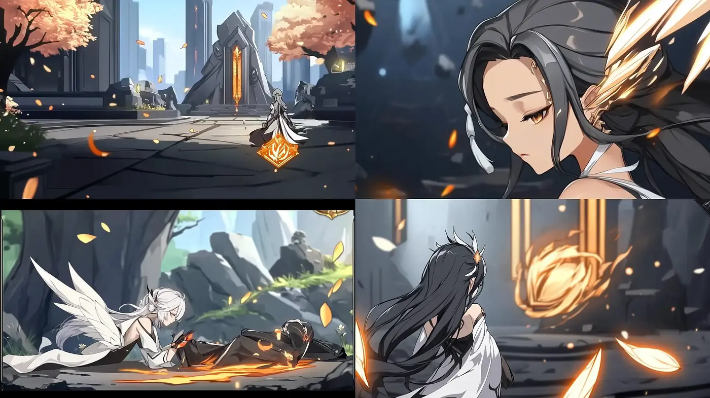 Ethereal Anime-Inspired Digital Artistry with a Warm Tonal Essence - Midjourney sref style