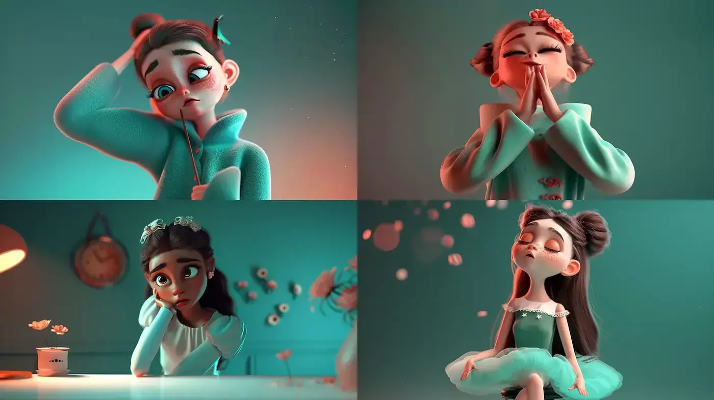 Whimsical and Playful Illustrations with a Dreamy Ambiance - Midjourney sref style