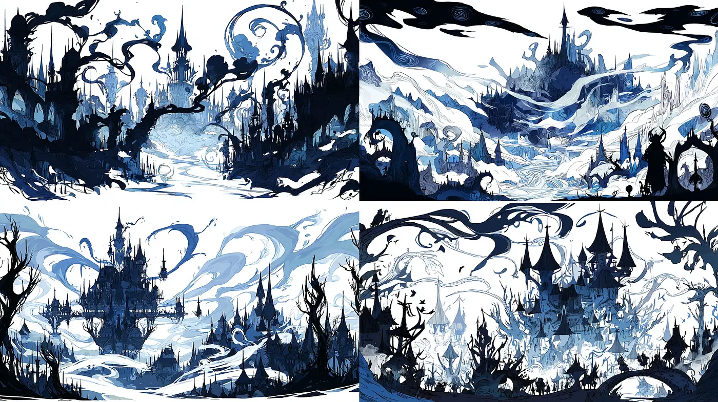 Ethereal Fantasy Landscapes with a Whimsical Touch - Midjourney sref style
