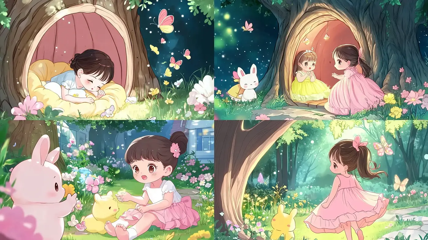 Enchanted Pastel Dreamscape with Anime Essence - Midjourney sref style