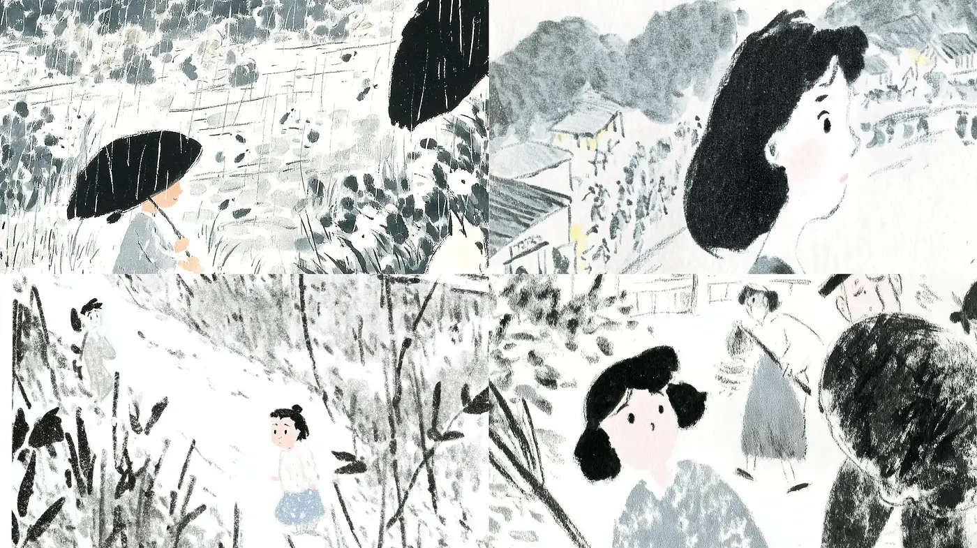 Delicate Illustrative Style of Whimsy and Reflection - Midjourney sref style