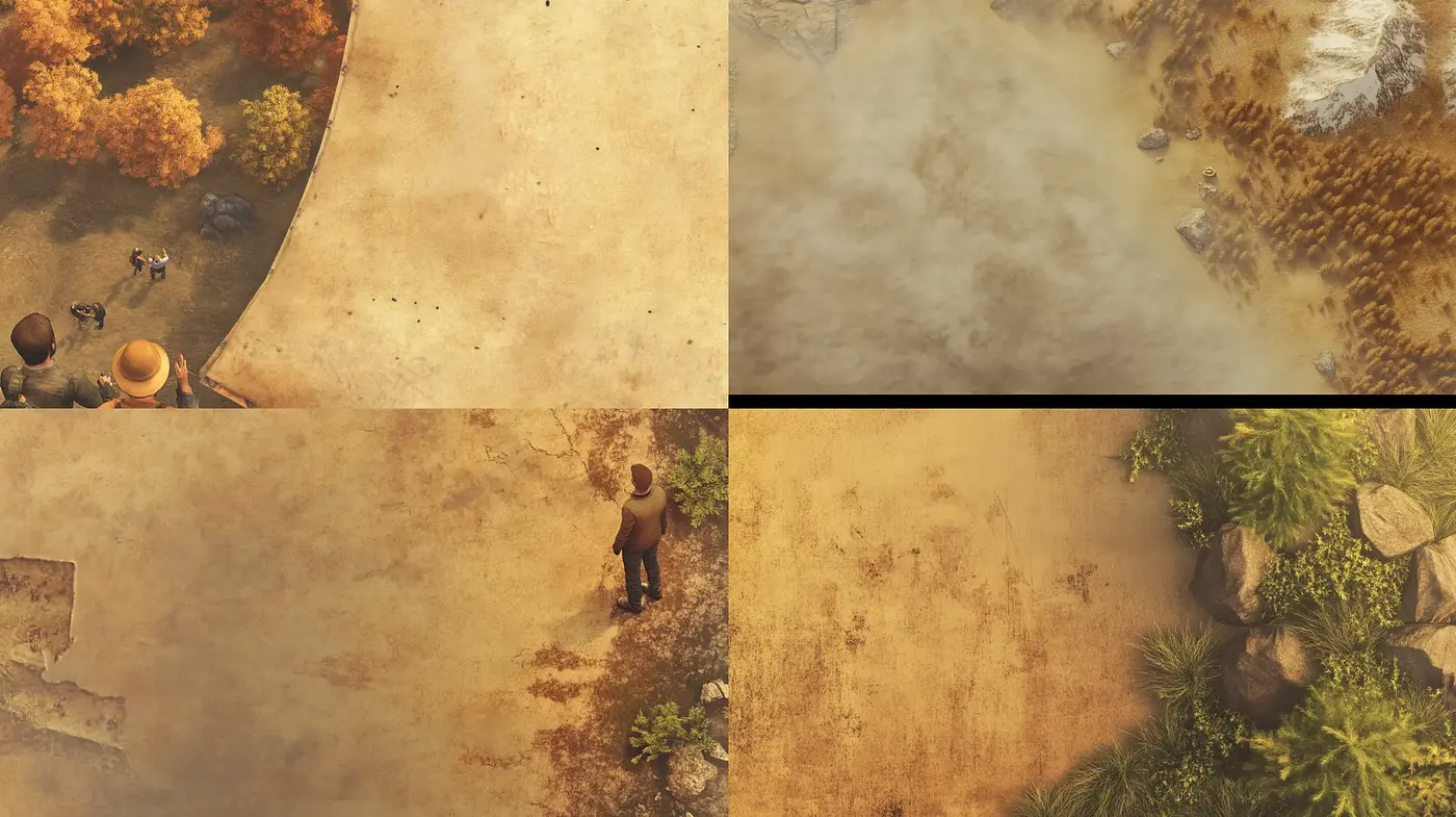 Autumnal Tranquility: A Homogeneous Blend of Warm Pastels and Earth Tones - Midjourney sref style