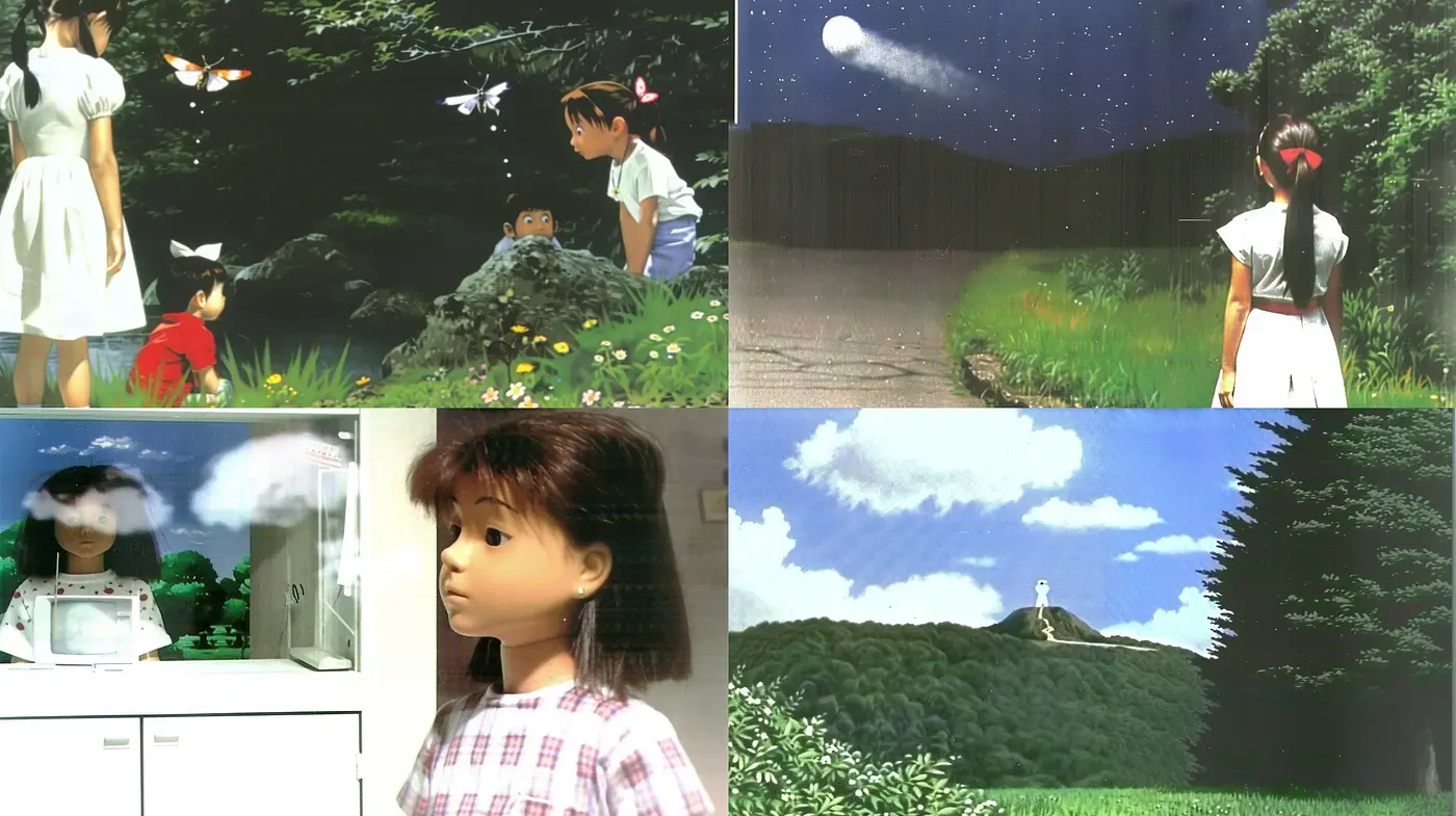 Serene Nostalgic Realism with a Kinetic Anime Essence - Midjourney sref style