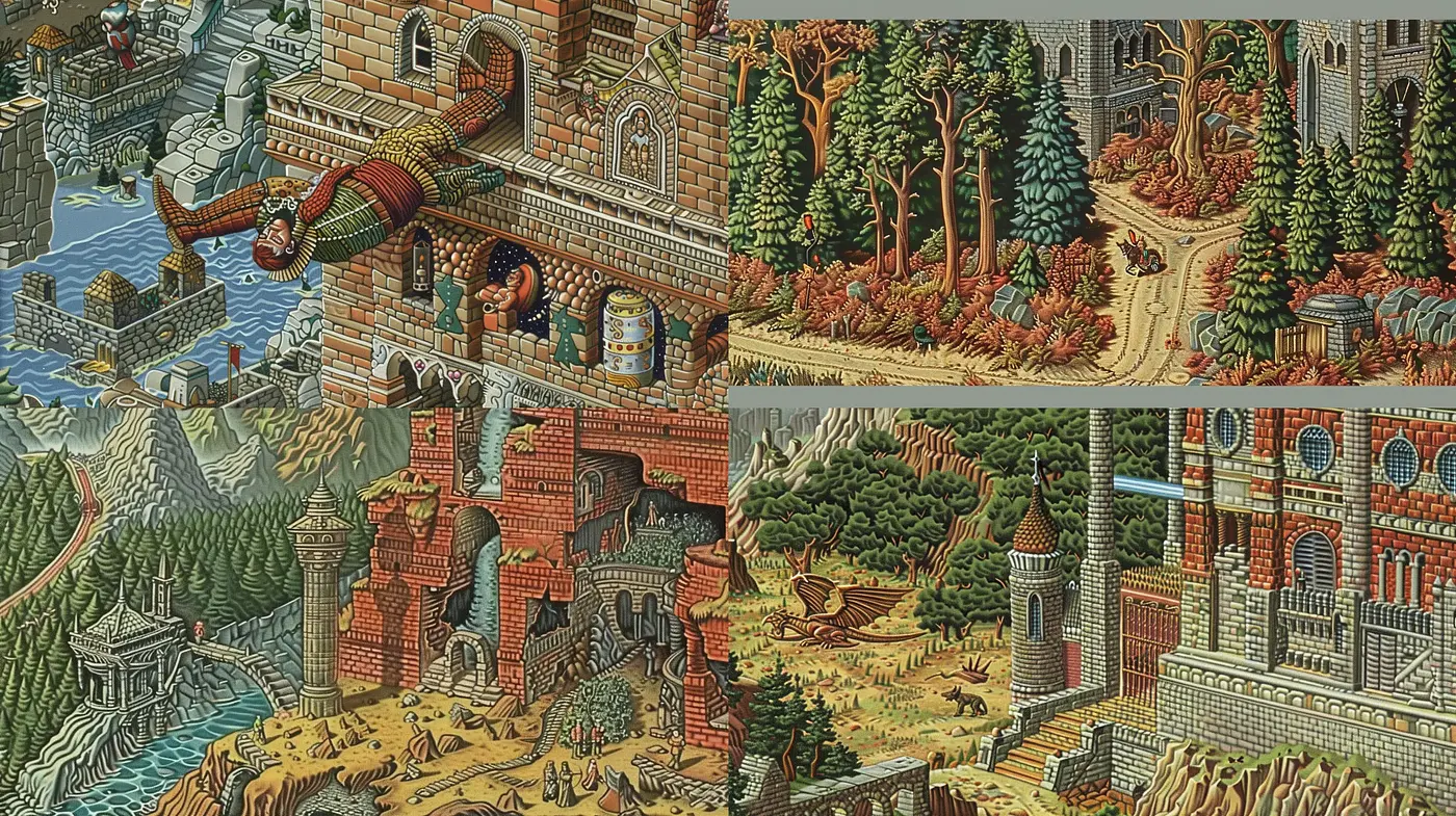 Enchanted Realms of Stylized Pastoral Landscapes - Midjourney sref style