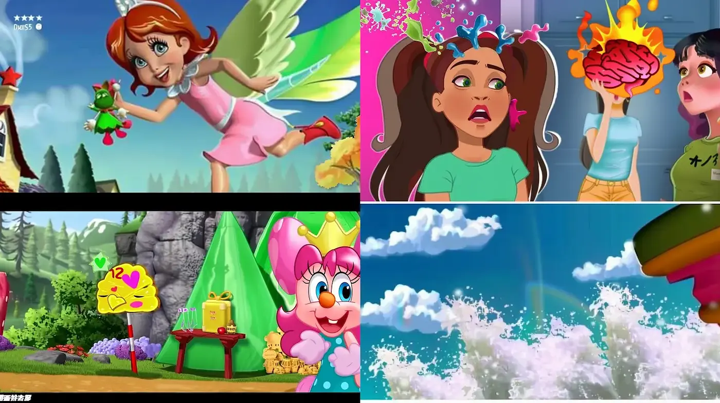 Whimsical and Colorful Animated Aesthetic with a Playful Vibe - Midjourney sref style