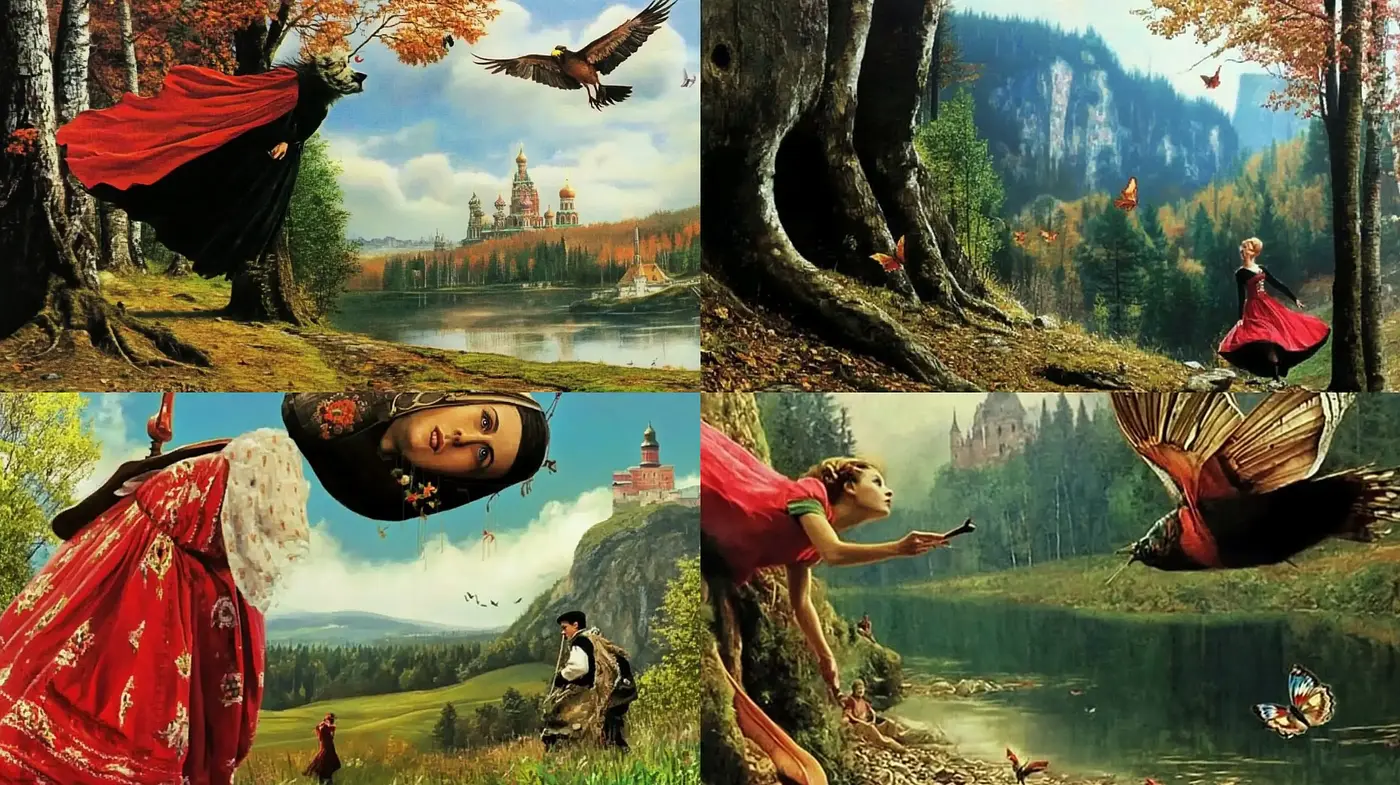 Enchanted Forest Realism with Vintage Fairytale Accentuation - Midjourney sref style