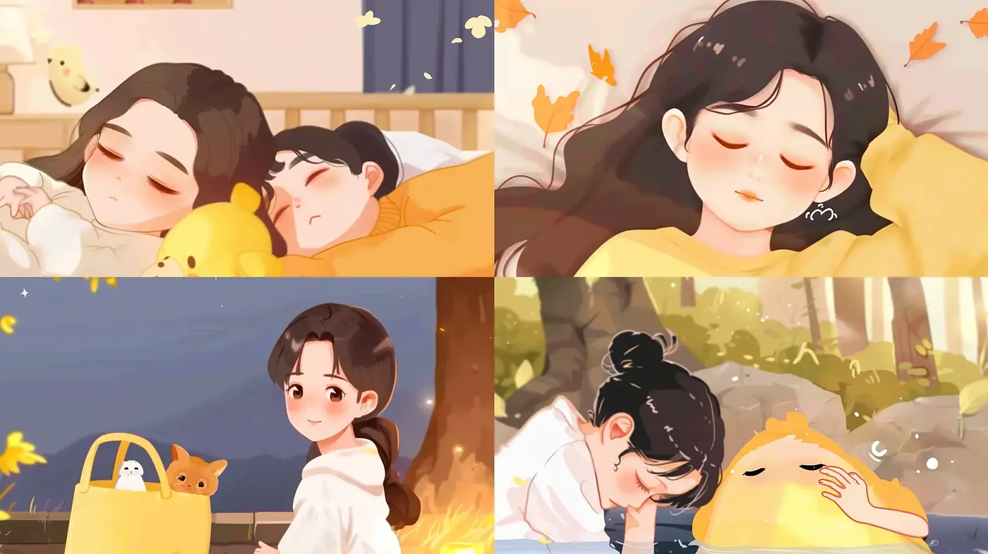 Harmonious Autumn Whispers in Soft Anime Hues - Midjourney sref style
