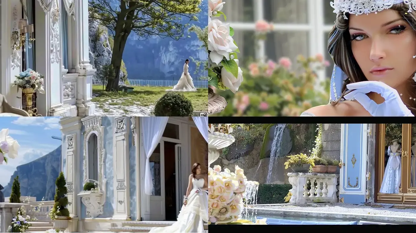 Serene Elegance in Romantic Architectural Scenes - Midjourney sref style