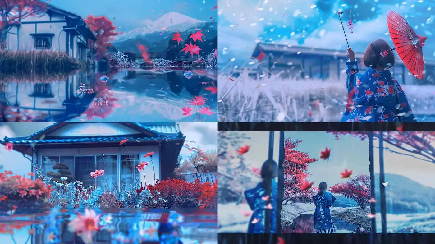 Serene and Captivating Autumn Landscapes with Ethereal Quality - Midjourney sref style