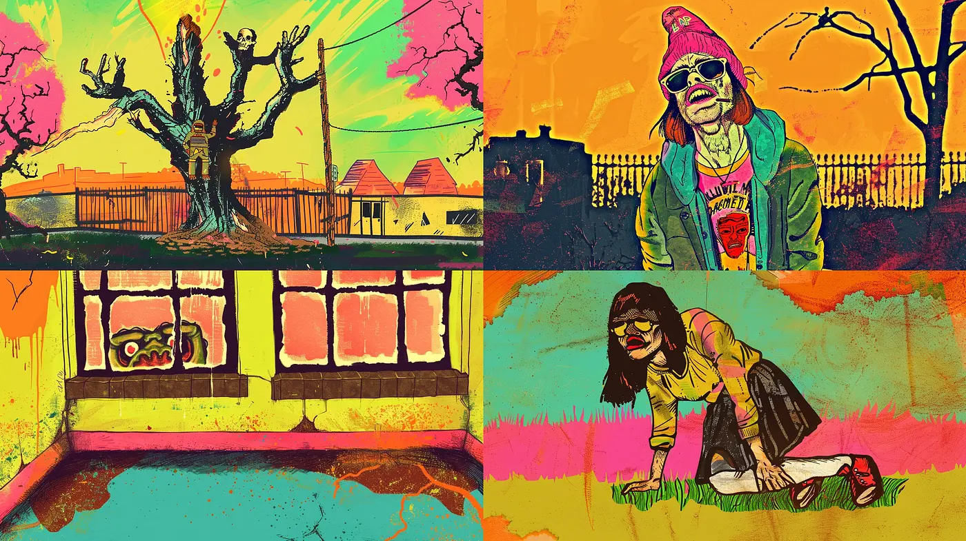 Eclectic Tapestry of Retro Comic Expressivism - Midjourney sref style