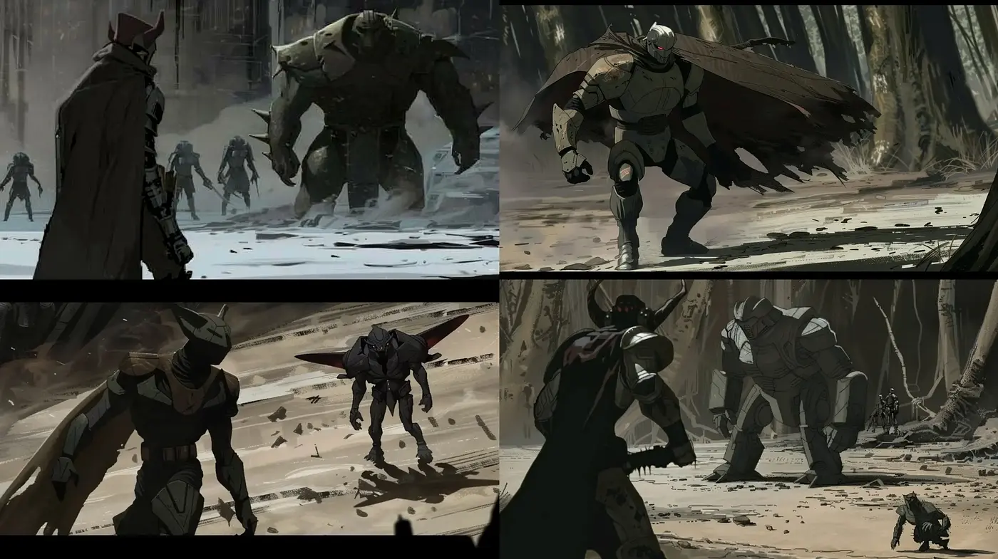 Dystopian Future Wastelands: The Gritty Chronicles of Survivors and Beasts - Midjourney sref style