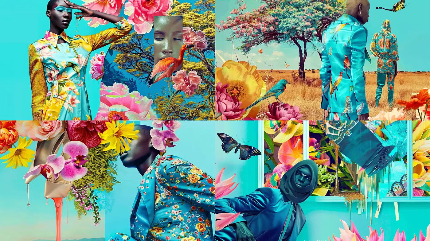Surreal Botanical Dreamscapes with Vibrant Ethereal Overtones - Midjourney sref style