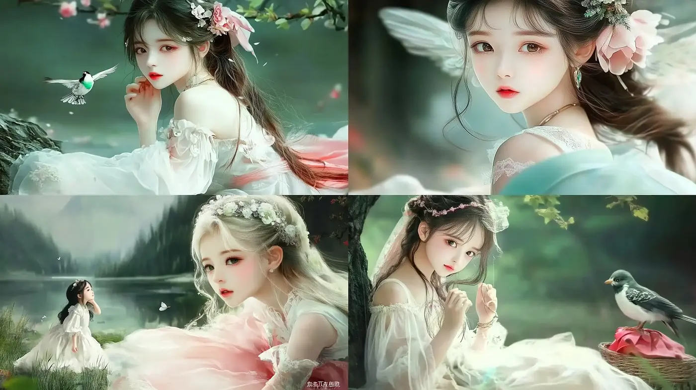 Enchanted Ethereal Whimsy: An Artistic Fusion of Dreamlike Fantasy and Serene Nature - Midjourney sref style