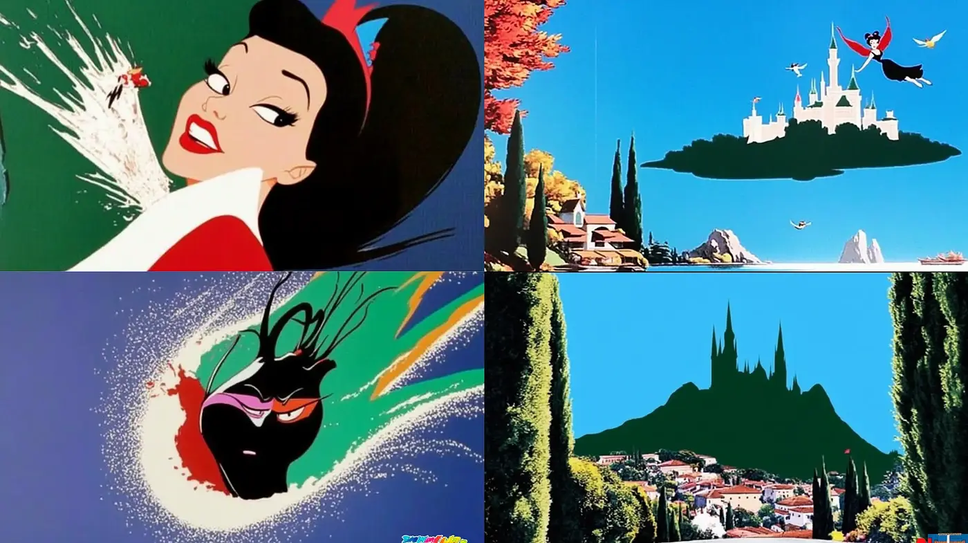 Vibrant Storybook Fantasy with a Classic Animation Flair - Midjourney sref style