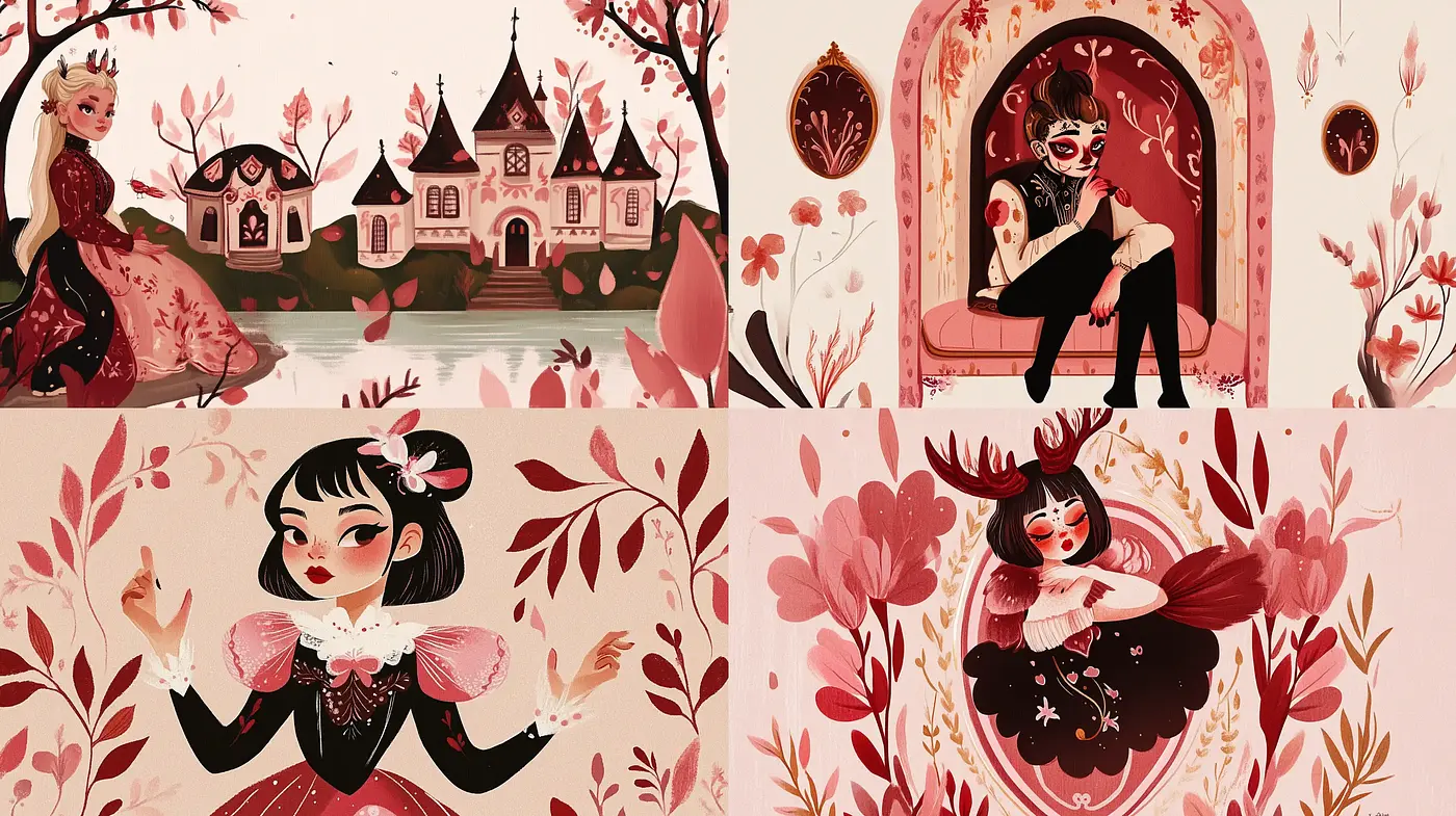 Whimsical Storybook Illustrations with a Warm Autumnal Palette - Midjourney sref style