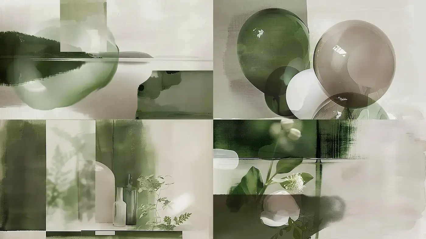 Harmonious Fusion of Contemporary Minimalism with Organic Elements - Midjourney sref style