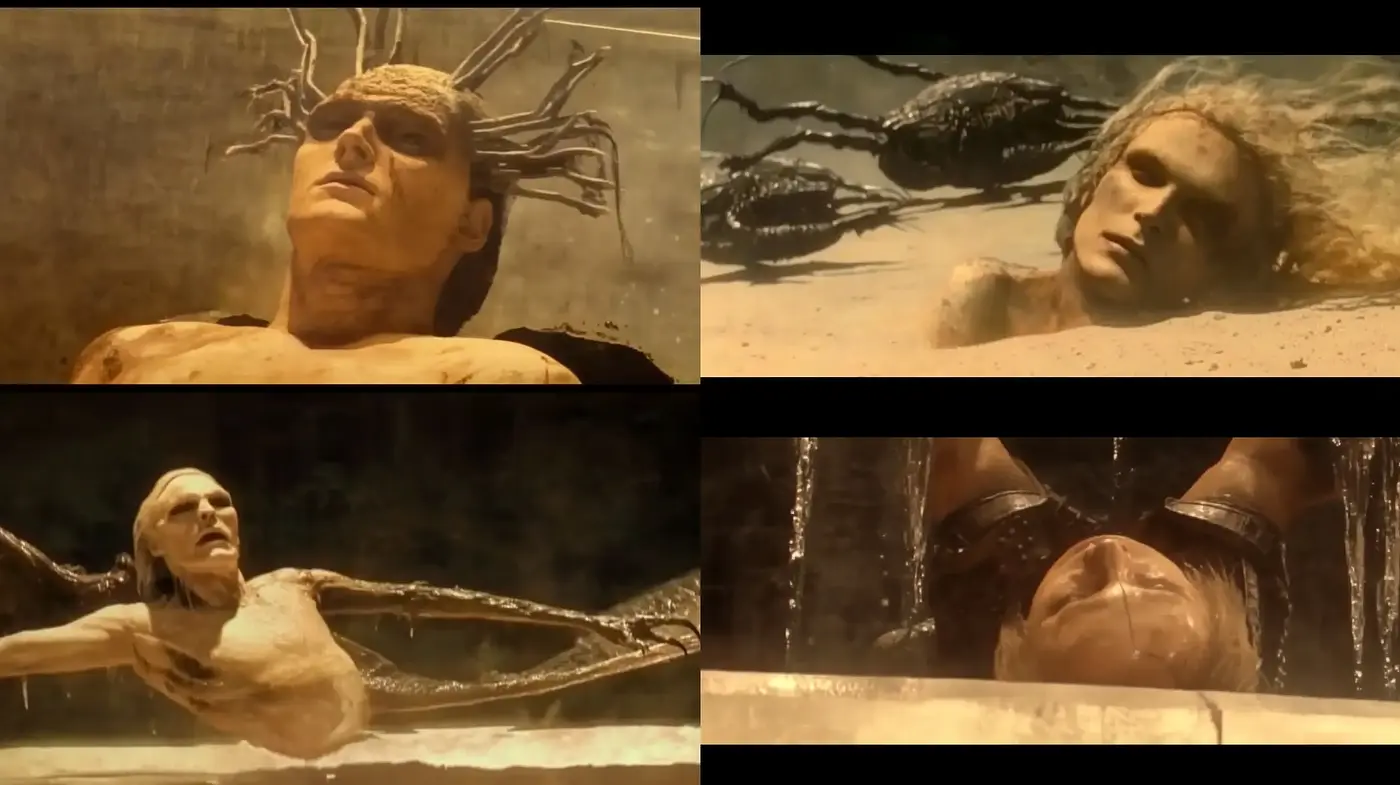 Surrealist Echoes in Sepia: A Study in Timeless Ethereal Textures - Midjourney sref style