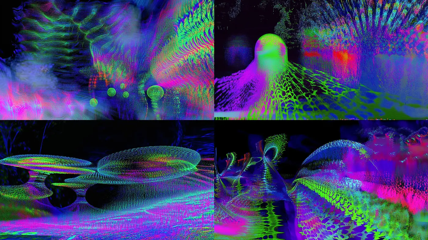 Psychedelic Echoes in Multilayered Synesthesia - Midjourney sref style