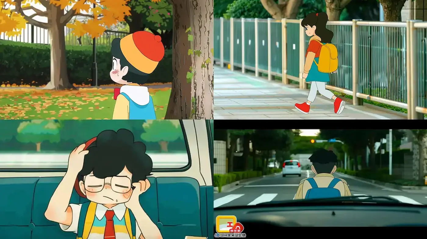 Nostalgic Anime-Inspired Vignettes with a Warm Autumnal Palette - Midjourney sref style