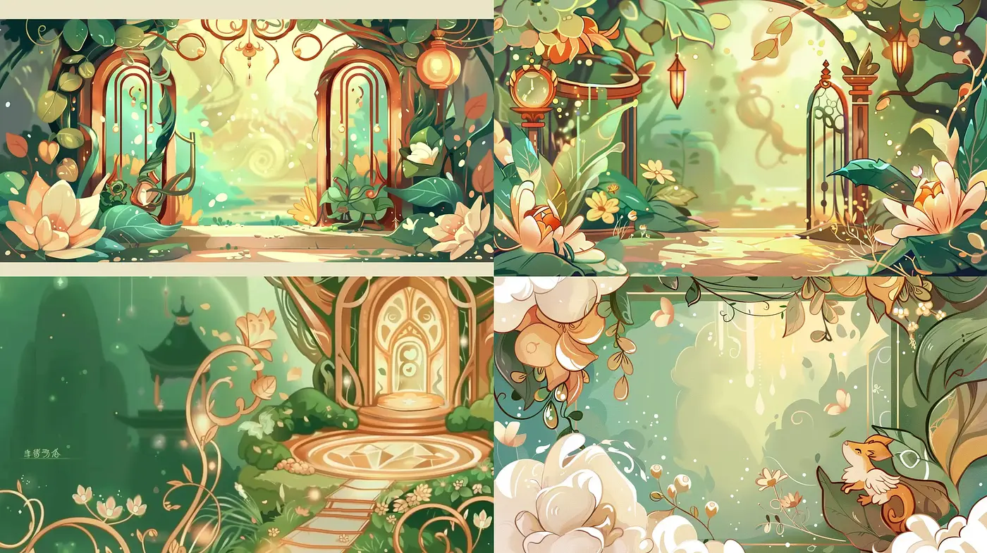 Enchanted Botanical Abodes: A Whimsical Fusion of Nature and Architecture in Art - Midjourney sref style