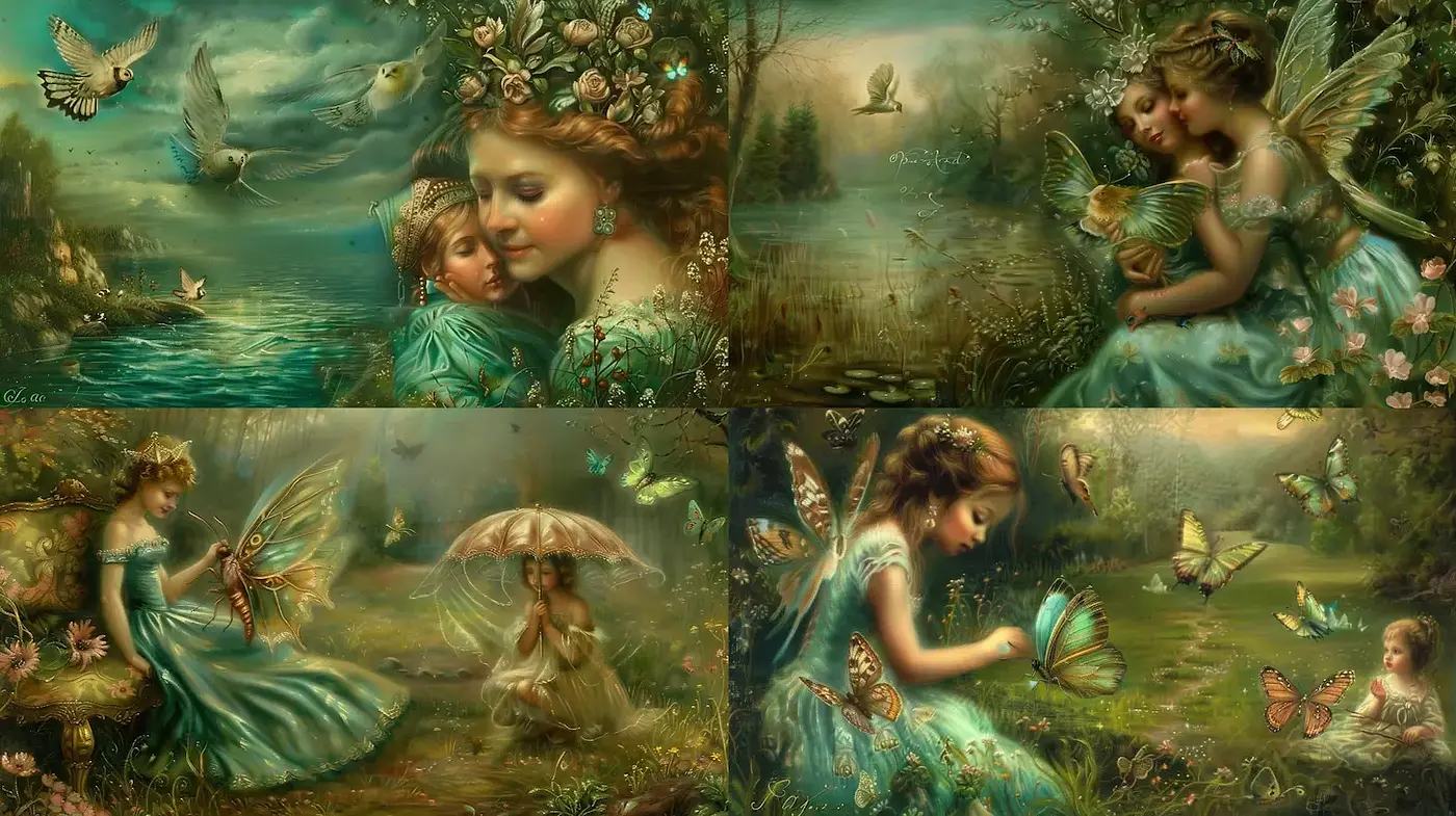 Whimsical and Enchanting Fantasy Art with Nature Themes - Midjourney sref style