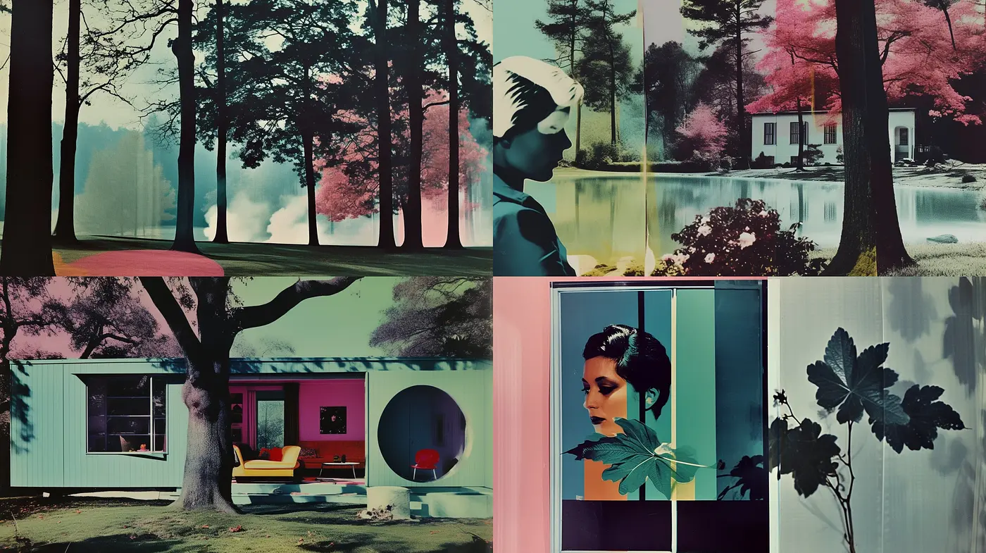 Synthesized Retro Dreamscape: A Consistent Blend of Vibrancy and Vintage Ambiance - Midjourney sref style