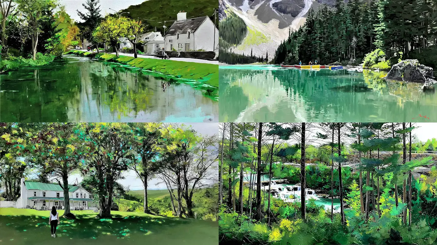 Luminous Tranquility in Nature-Infused Landscapes - Midjourney sref style