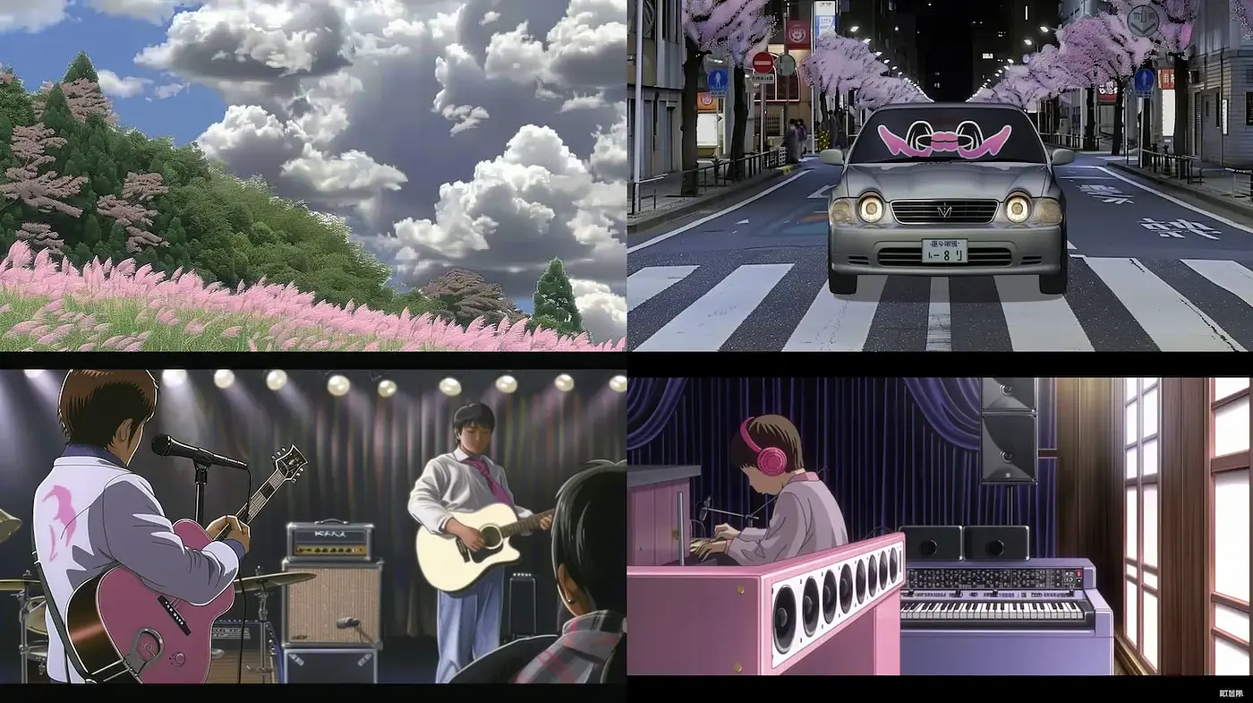 Vibrant and Dreamlike Aesthetic in Contemporary Anime Influence - Midjourney sref style