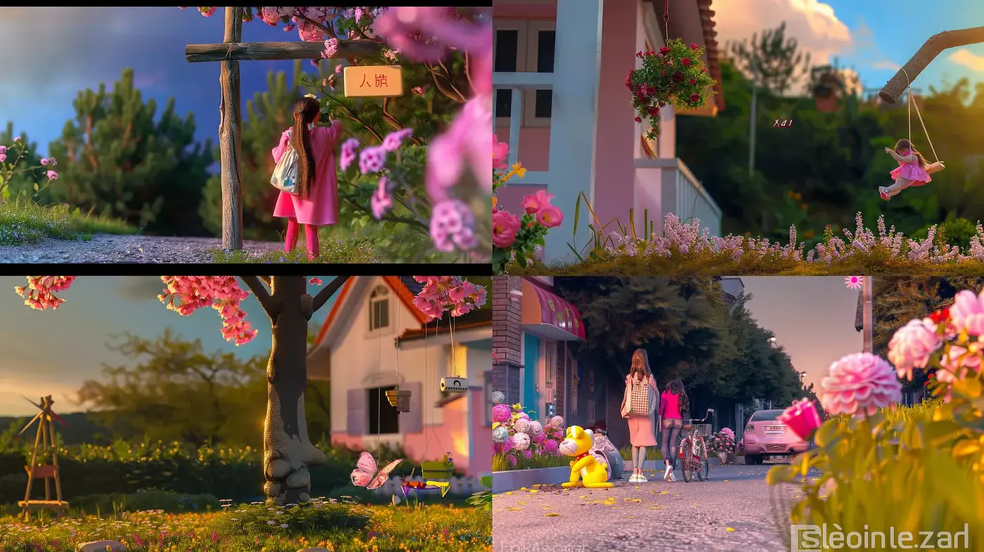 Whimsical and Lush Animation Style with Elements of Nostalgic Storytelling - Midjourney sref style