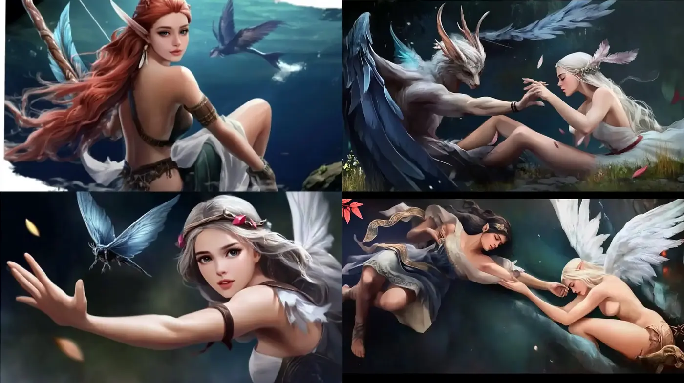 Ethereal Fantasia: Dreamy Realism Converging with Mythical Grace - Midjourney sref style