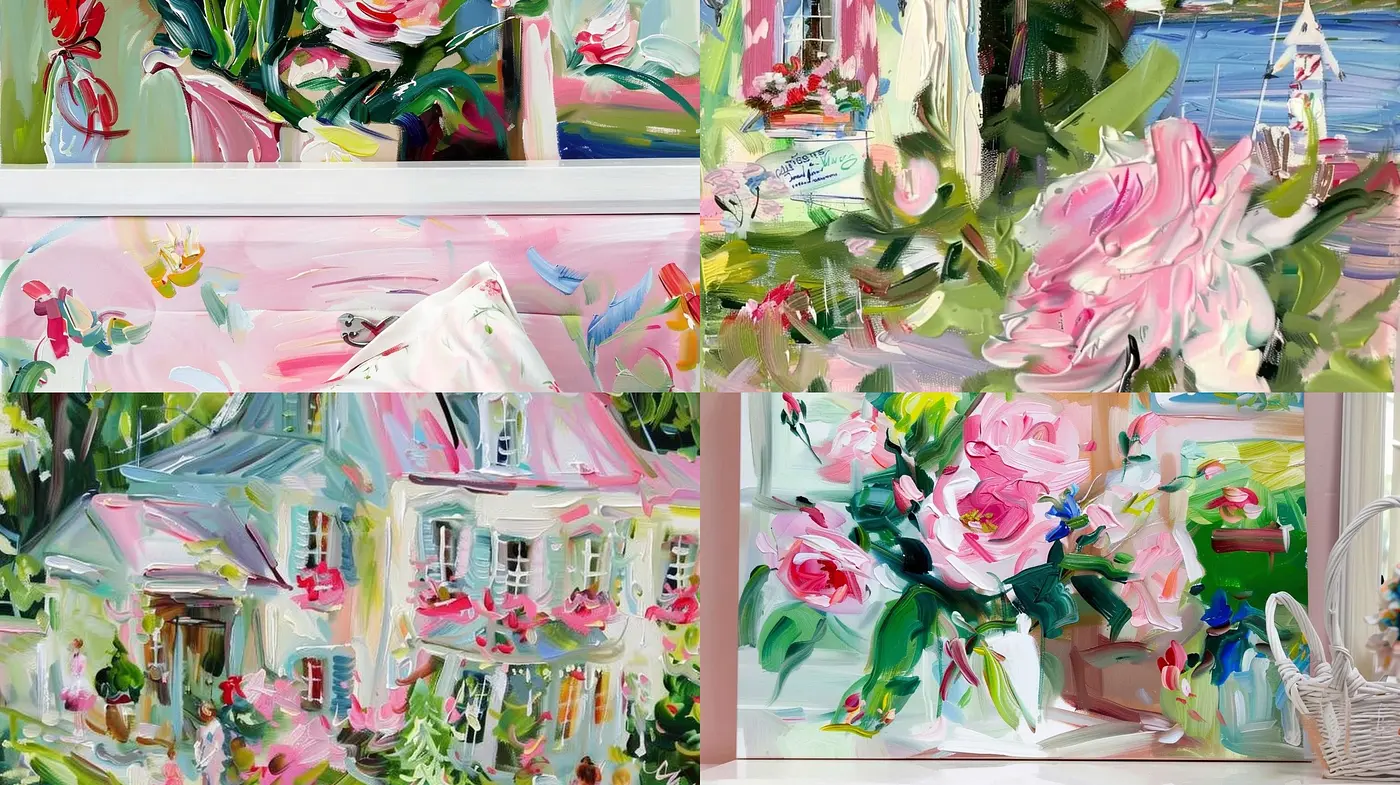 Luminous Impressions: A Tapestry of Vivid Brushstrokes and Captivating Color Harmonies - Midjourney sref style